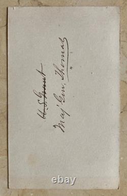 Rare! CIVIL War Maj. General George H. Thomas Brady Photo CDV 1863