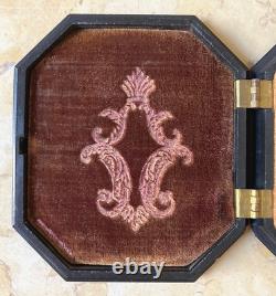 Rare! CIVIL War Octagon Shape 1/6 Plate Tintype /ambrotype Union Case 1861