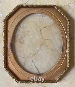 Rare! CIVIL War Octagon Shape 1/6 Plate Tintype /ambrotype Union Case 1861