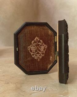 Rare! CIVIL War Octagon Shape 1/9 Plate Tintype /ambrotype Union Case 1861