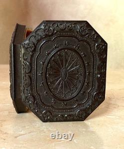 Rare! CIVIL War Octagon Shape 1/9 Plate Tintype /ambrotype Union Case 1861