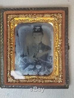 Rare CIVIL War Photo Vintage Picture Of Soldier Albert Lenne 51b