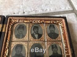 Rare CIVIL War Soldier/ Officer Cased Photograph/ Tin Type Grouping- 9 Shown