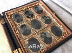 Rare CIVIL War Soldier/ Officer Cased Photograph/ Tin Type Grouping- 9 Shown