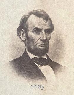 Rare! CIVIL War U. S. President Abraham Lincoln Feb. 9, 1864 (o-92) CDV Photo