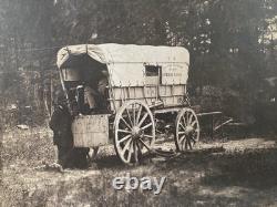 Rare! CIVIL War Union Army Of Potomac Hq Petersburg Telegraph Batt. Wagon Photo