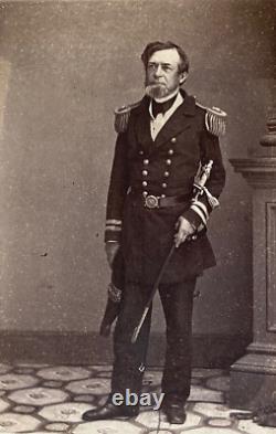 Rare! CIVIL War Union Commodore Andrew Hule Foote 1862 Brady Photo CDV