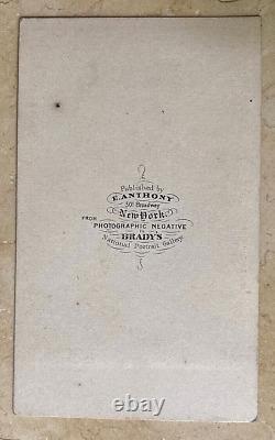 Rare! CIVIL War Union Commodore Andrew Hule Foote 1862 Brady Photo CDV