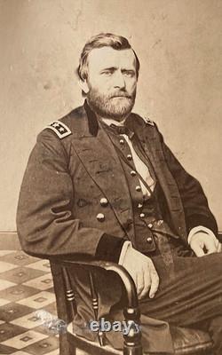 Rare! CIVIL War Union Lieutenant General Ulysses S. Grant Photo CDV 1864