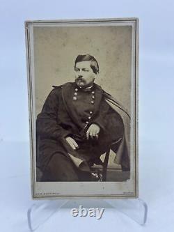 Rare Civil War CDV Photo Brigadier GENERAL McClellan Union Army Case & Getchell