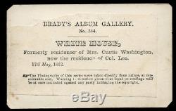 Rare Civil War CDV Photo / Robert E Lee House Brady's Album Gallery 1862