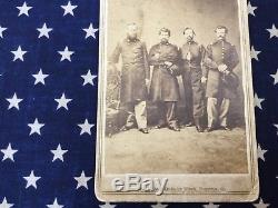 Rare Civil War CDV of Four Union Officers/Escapees from Libby Prison