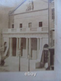 Rare Civil War C de V OUTSIDE PHOTO of Early Theatre, Philadelphia PA