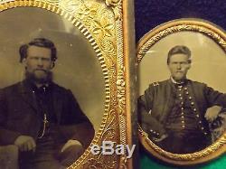 Rare Civil War Collection Uniform Buttons GAR Confederate Buckle Photographs +