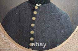 Rare Civil War Portrait Tintype Photograph Full Plate 8 x 6.5'' Framed & Fine