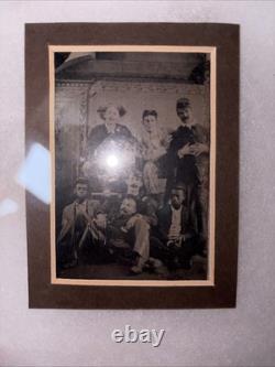 Rare Civil War Tintype Photograph Integrated Union Soldiers & African Americans