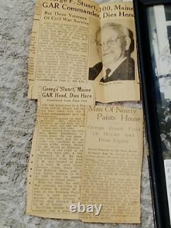 Rare Civil War Veteran & GAR Commander Ephemera Grouping George F. Stuart