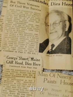 Rare Civil War Veteran & GAR Commander Ephemera Grouping George F. Stuart Rare Civil War Veteran & GAR Commander Ephemera Grouping George F. Stuart