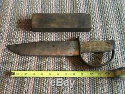 Rare Confederate Civil War D Guard Bowie Knife Indentified Winchester VIrginia