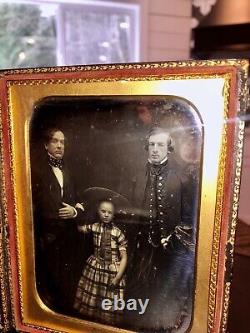 Rare Half Plate Daguerreotype Photo ID'd Thomas Hinckley Bond Pre Civil War Navy