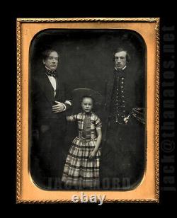 Rare Half Plate Daguerreotype Photo ID'd Thomas Hinckley Bond Pre Civil War Navy