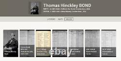 Rare Half Plate Daguerreotype Photo ID'd Thomas Hinckley Bond Pre Civil War Navy