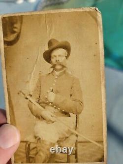 Rare Historical Named Civil War CDV photo Union soldier picture photograph