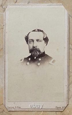 Rare Iteration! CIVIL War Union Brig. General Edward Ferrero Photo CDV 1862