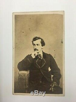 Rare John Wilkes Booth CDV Lincoln Assassination Ford's Theater Civil War