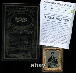 Rare Lot Armed ID'd Civil War Soldier Alexander Rayn Indiana Infantry 1860s