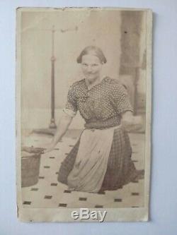 Rare Occupational Female Photographer Civil War Era CDV Antique Photo