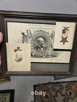 Rare PRESIDENT CIVIL WAR GENERAL JAMES A GARFIELD CELLULOID PHOTO James mitchell