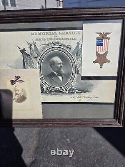 Rare PRESIDENT CIVIL WAR GENERAL JAMES A GARFIELD CELLULOID PHOTO James mitchell