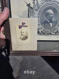 Rare PRESIDENT CIVIL WAR GENERAL JAMES A GARFIELD CELLULOID PHOTO James mitchell