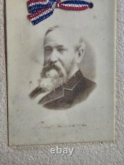 Rare PRESIDENT CIVIL WAR GENERAL JAMES A GARFIELD CELLULOID PHOTO James mitchell