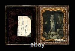 Rare Photo Captain Samuel Wilkes Confederate Civil War Soldier KIA At Bull Run