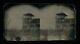 Rare Stereo 3d Antique 1860s Tintype Photo Civil War Jail Western Outpost