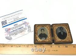Rare Tin Type Civil War Unidentified Soldier Which Died in Civil War Tintype