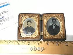 Rare Tin Type Civil War Unidentified Soldier Which Died in Civil War Tintype