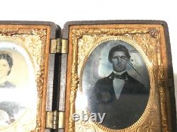 Rare Tin Type Civil War Unidentified Soldier Which Died in Civil War Tintype