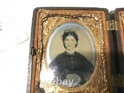 Rare Tin Type Civil War Unidentified Soldier Which Died in Civil War Tintype