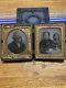 Rare Tintype Civil War Thermoplastic Liberty Case Native American Family Photo