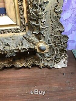 Rare Victorian Gesso Picture Frame Fits 20by 24 Painting Civil War Era