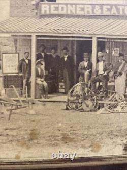 Rare Vintage Civil War era Photograph Clarksville Texas Store Tavern Saloon