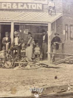 Rare Vintage Civil War era Photograph Clarksville Texas Store Tavern Saloon