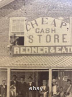 Rare Vintage Civil War era Photograph Clarksville Texas Store Tavern Saloon