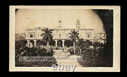 Rare havana cuba town view by CD FREDRICKS / 1860s / civil war era cdv photo