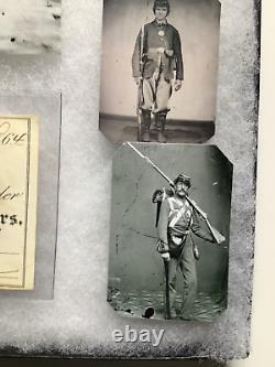 Reproduction Civil War Tin Types, Photo & Original 1864 Arms Receipt