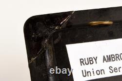 Ruby Ambrotype Civil War Union Sergeant in 1/9 Plate Original Period Frame V27