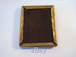 SCARCE! Civil War CONFEDERATE Tin Type ID'ed Photo With Gilted Ornate Frame 2199